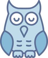 Owl Outlined Frame Object Design vector