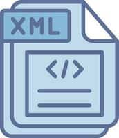 XML Gradient Style Element Layout vector