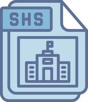 SHS Thin Line Element Structure vector