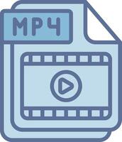 MP4 App-Based UI Graphic vector