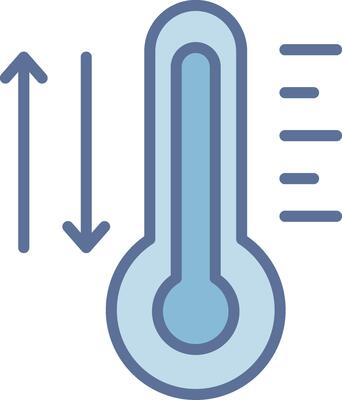Thermometer Sharp Line Mark Symbol