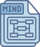 MIND Flat Symbol Design vector