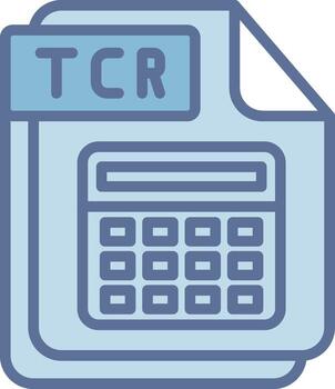 TCR Outlined Frame Object Design vector