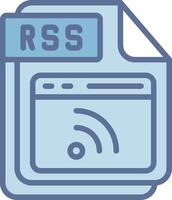 RSS Wireframe App Design Element vector