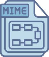 MIME Gradient Style Element Layout vector