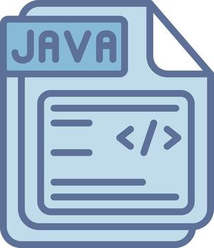 JAVA Pixel Style Badge Layout vector