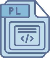 PL Flat Symbol Design vector