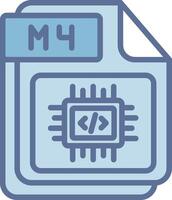 M4 Sleek Visual Mark Structure vector