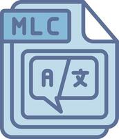 MLC Color Stroke Symbol Graphic vector