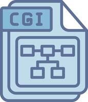 CGI Bold App Graphic Style vector