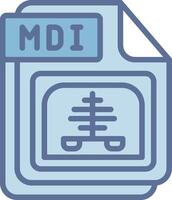 MDI High Contrast Badge Design vector
