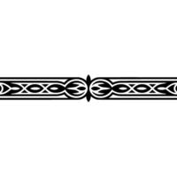 Elegant Black Border Element, Illustration, Decorative Pattern vector