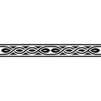 Abstract Celtic Knot Border on White Background vector