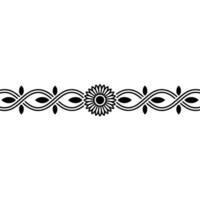Floral Border , Decorative Element, Minimalist Style vector