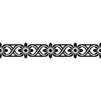 Elegant Black Floral, Border on Gradient, Background vector