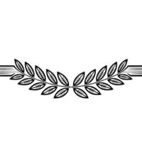 Elegant Laurel Wreath Illustration on Gradient Background vector