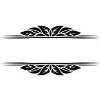 Elegant Leaf Border with Space for Text Minimalist Art vector