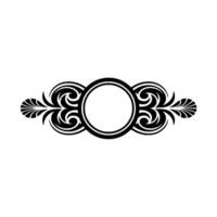 Decorative Floral Ornament with Circular Frame vector
