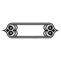 Elegant Label with Decorative Starburst Accents vector