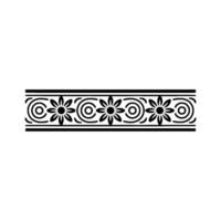 Elegant Black, Floral, Border, on Gradient Background vector