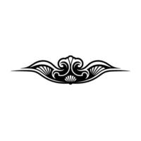 Elegant Ornament , Black Scroll Decorative , Minimalist vector