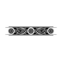 Ornamental Black Border with Floral Swirl Elements on a Gradient Background vector