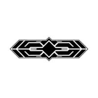 Minimalist Geometric Element on White, Futuristic vector
