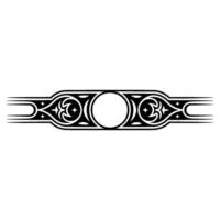Elegant Black Decorative Border Element - Vintage , Minimalist Style vector