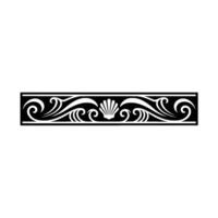 Decorative Seashell and Wave Border Element, Illustration vector