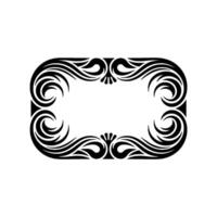Elegant Black and White Frame for Invitations and Decorative Use vector
