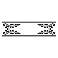 Elegant Floral Border for Invitations and Decorative Elements vector