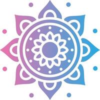 Mandala Crystal App Emblem vector