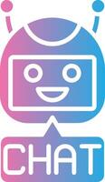 Bot Interactive Line Art vector