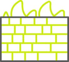 Firewall Neon System Element vector