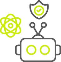 Robot Simplified Tech Element vector