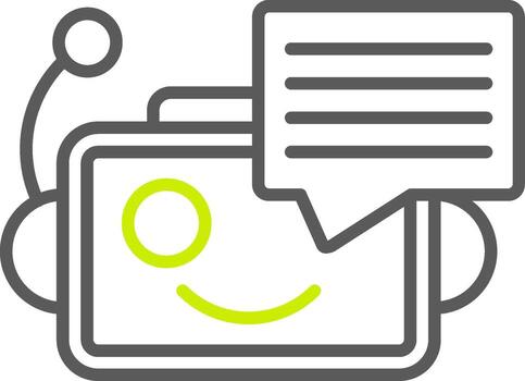 Bot Simplified UX Display vector