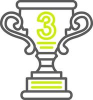 3rd Prize Seamless Line Art vector