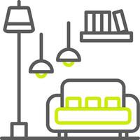 Sofa Innovative Visual Pattern vector