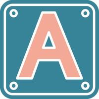 Letter A Efficient UI Token vector