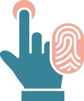 Touch Id Expressive Symbol Sketch vector