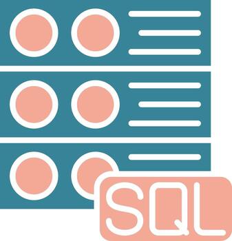 Sql Server Neon UX Form vector