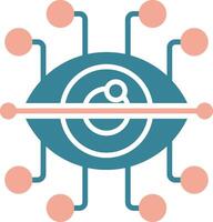 Iris Recognition Premium Tech Element vector