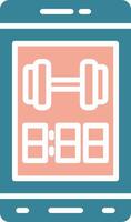 Mobile App Vibrant Core Icon vector
