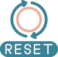 Reset Simplified Icon Fragment vector