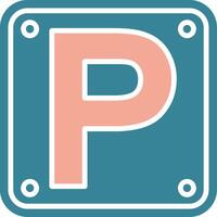 Letter P Expressive System Element vector