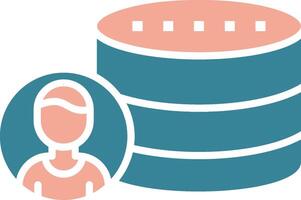 User Data Simplified Tech Element vector
