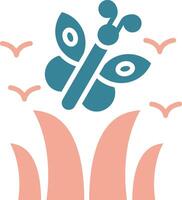 Butterfly Efficient UI Stamp vector