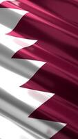 Qatar - waving vertical flag video