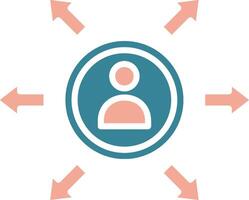 Population Futuristic Core Icon vector