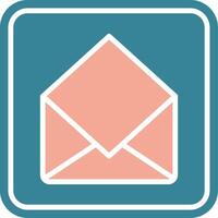 Open Mail Colorful Core Icon vector